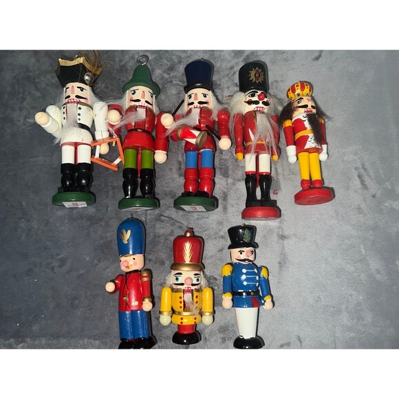 Vintage Christmas Snowman Nutcracker Decor, Huge Retro Holiday Display lot - Picture 3 of 8